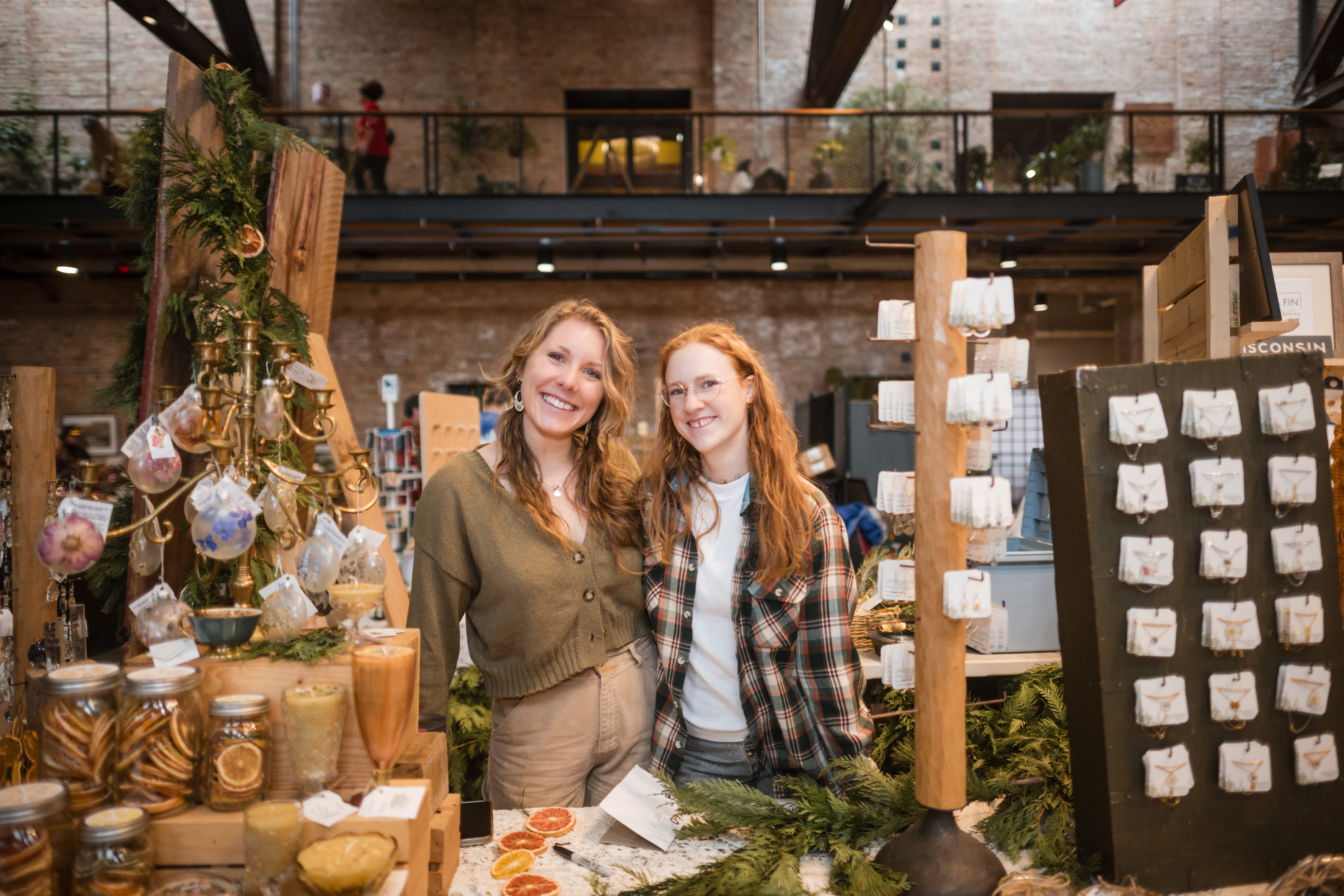 Garver Holiday Market with festive decorations and local artisan vendors