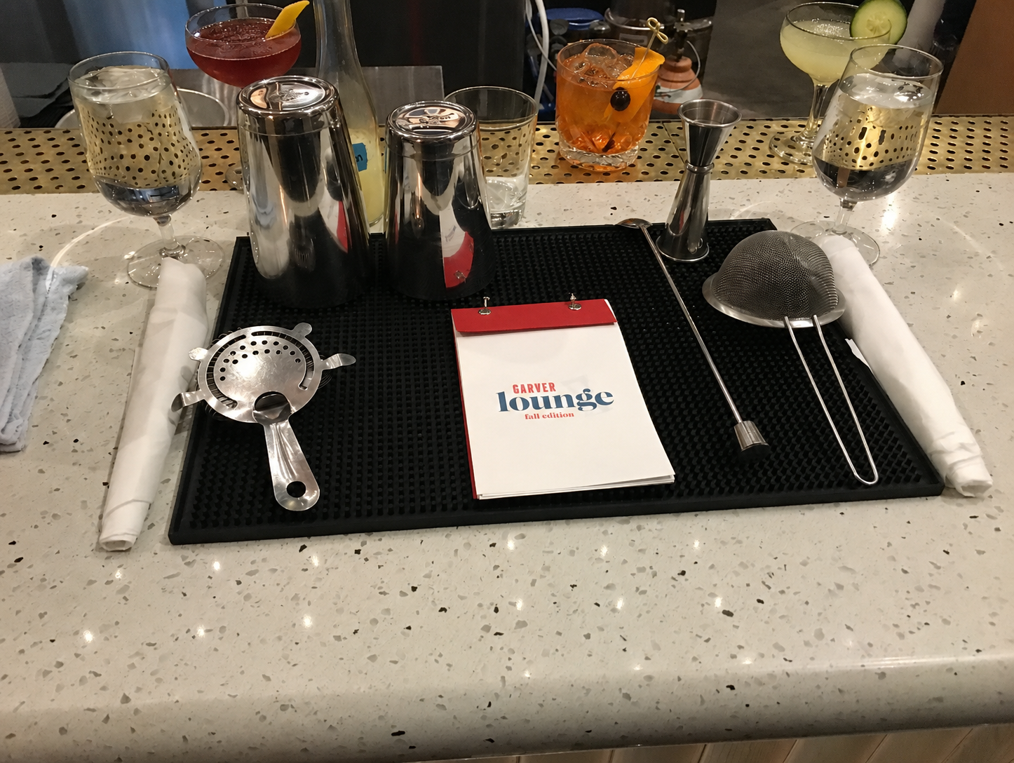 Cocktail Class at the Garver Lounge
